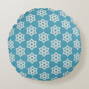 Snowflakes pp1 round pillow