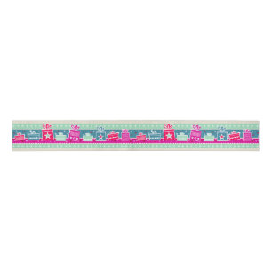 Snowflakes & Presents Ribbon Grosgrain Ribbon