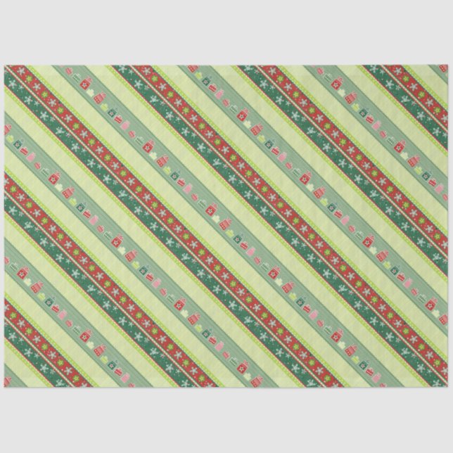 Snowflakes & Presents Tissue Paper (Front)