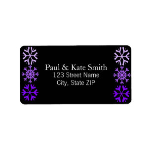 Snowflakes (purple) label
