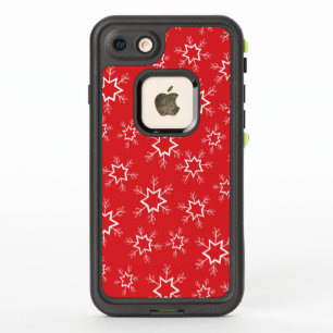 Snowflakes, Red and White Snowflakes, Snow