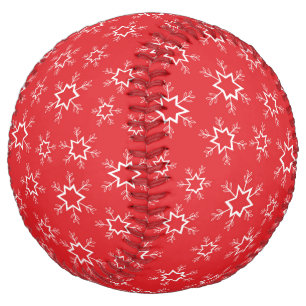Snowflakes, Red and White Snowflakes, Snow Softball