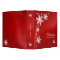 Snowflakes (Red) Christmas binder