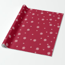 Snowflakes red Christmas holiday