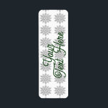Snowflakes Return Address Labels<br><div class="desc">Style: Return Address Labels Add the perfect detail to your letters, invitations and packages with our Signature Return Address Labels. Your photos, images, and text will look vibrant with full color printing. Featuring a matte finish, these labels are easy to write on, making them great stickers for custom gift tags....</div>