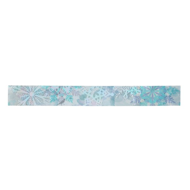 Snowflakes satin ribbon (Front)