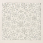 Snowflakes Scarf<br><div class="desc">Hand-drawn snowflakes, pattern design.</div>