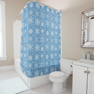 Snowflakes shower curtain