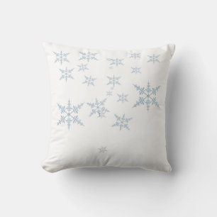 Snowflakes throw pillow