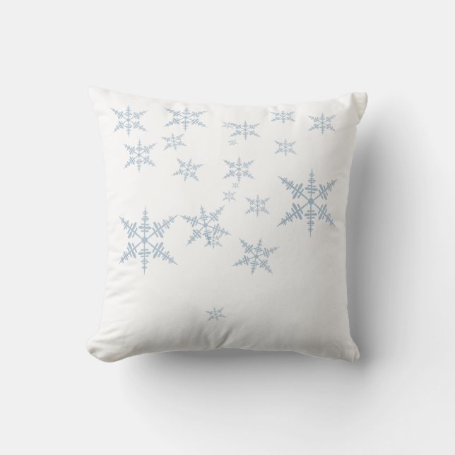 Snowflakes  throw pillow (Front)