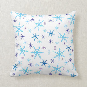 Snowflakes Throw Pillow