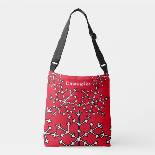 Snowflakes Thunder_Cove Crossbody Bag (Front)