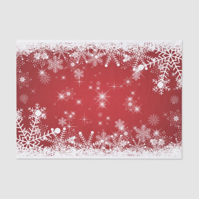 Snowflakes Tissue Paper (Front)