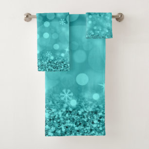 Snowflakes turquoise