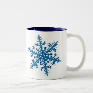 Snowflakes! Two-Tone Coffee Mug