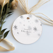 Snowflakes winter Baby shower