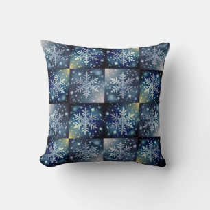 Snowflakes / Winter Night / Recolota / Plain Throw Pillow