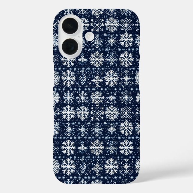 Snowflakes Winter Pattern Case-Mate iPhone Case (Back)