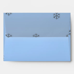 Snowflakes Winter Wonderland Enveloppe Invitation