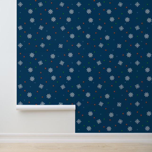 Snowflakes with colourful dots wallpaper (Application)