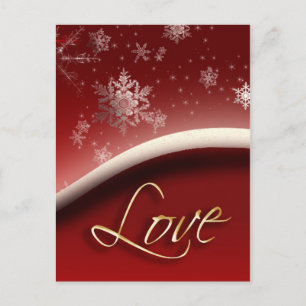 Snowflakes with Love Postcard