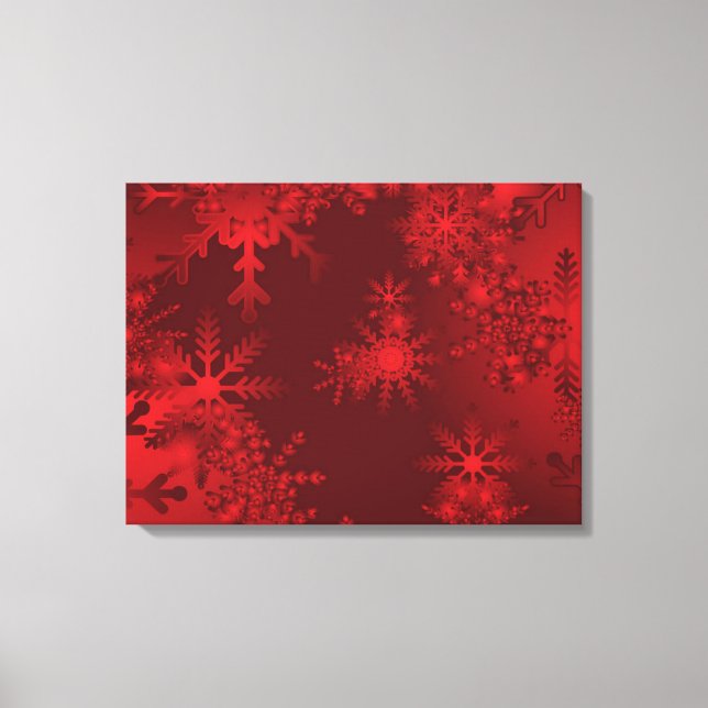 Snowflakes/Wrapped Canvas Print (Front)