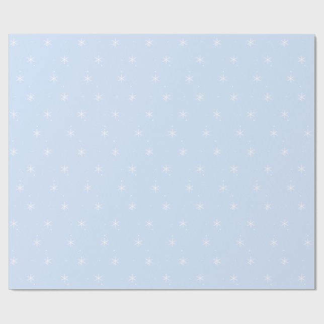 Snowflakes Wrapping Paper (Flat)