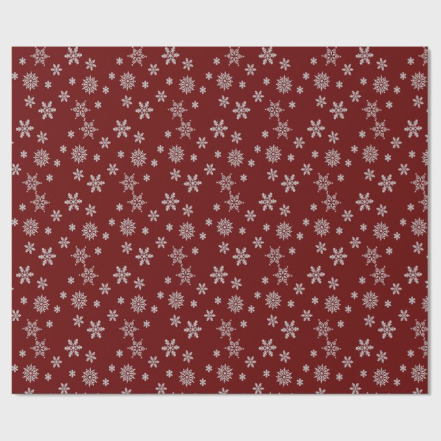 Snowflakes Wrapping Paper (Flat)