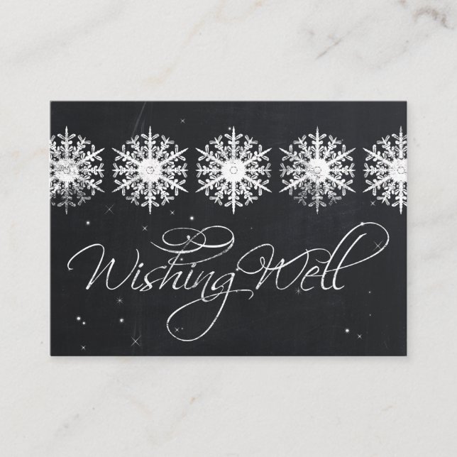 snowflics chalkboard hiver souhaitant bien cartes (Devant)