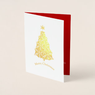 Snowflo Christmas Tree Foil Carte de vacances