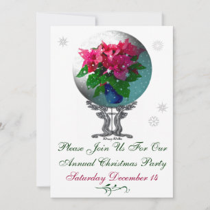 Snowglobe Christmas Party Invitation