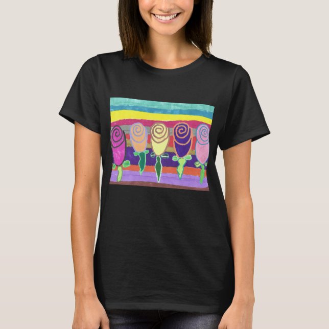 Snowie Roses T-Shirt (Devant)