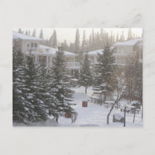 Snowing at Fairmont Hot Springs Postcard