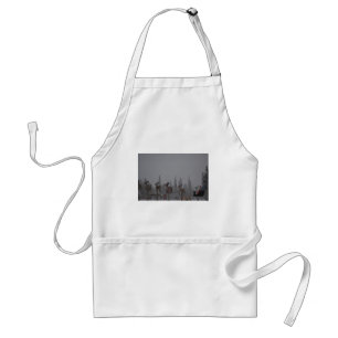 Snowing Blizzard Snow Snowflake Frozen Ice Santa Standard Apron