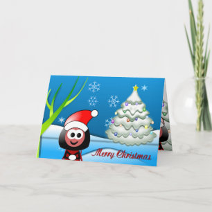 Snowing Christmas Card