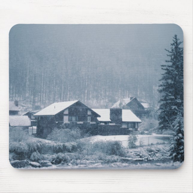 Snowing In Aspen Mousepads (Front)