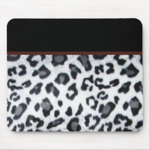 snowleopard with black trim mouse pad