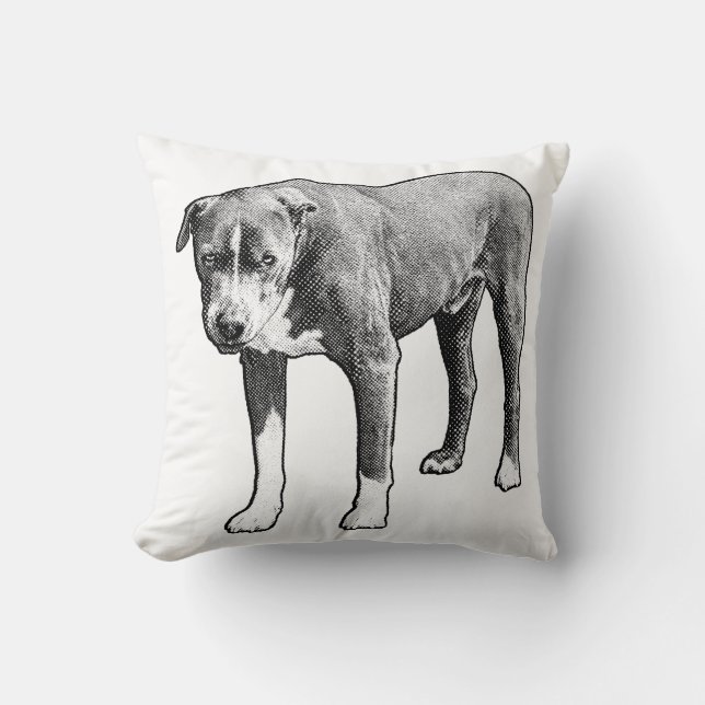 Snowlight Companion Accent Throw Pillow (Front)