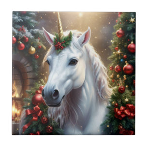 Snowlight: The Enchanted Christmas Unicorn Tile