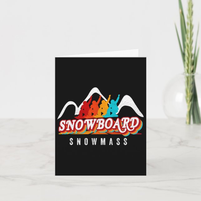 Snowm Snowboarding Co Fun Ski Colorado Mountain Sn Card (Front)