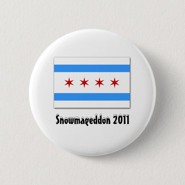 Snowmageddon 2011 2 inch round button (Front)