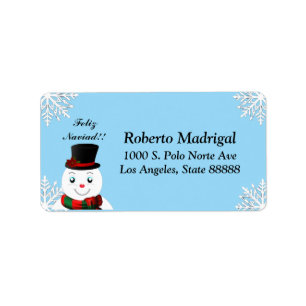 snowmam label