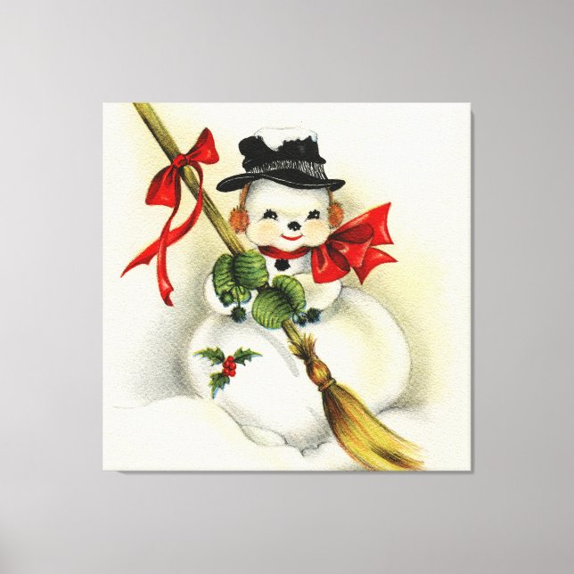 Snowman 001 canvas print (Front)