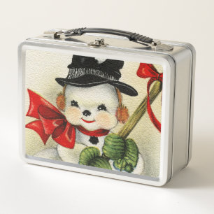 Snowman 004 metal lunch box