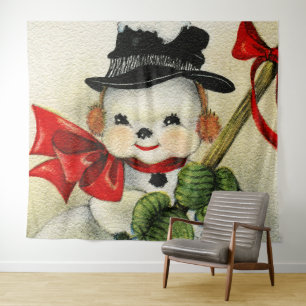 Snowman 004 tapestry