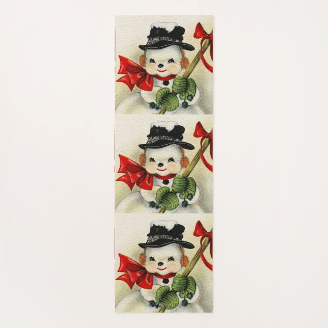 Snowman 004 yoga mat (Back)