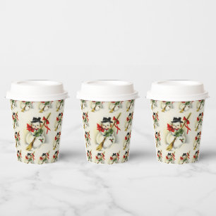 Snowman 009 paper cups