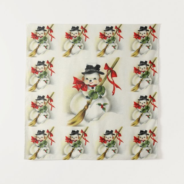 Snowman 009 tapestry (Front)