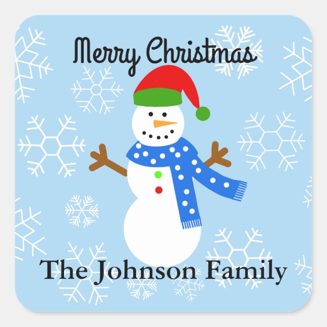 Snowman #1-2 Stickers (Front)