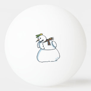 Snowman 1-star ping pong ball